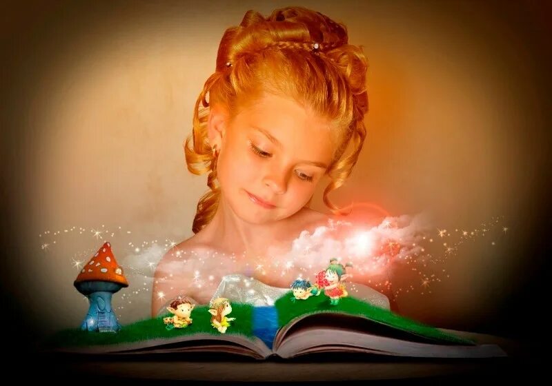 Картинка читаем сказку. Дети волшебство. Сказки для детей. Девочка с волшебной книгой. Чтение сказок.