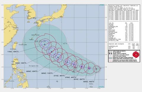 台 風 19 号 の 米 軍 進 路 予 想 #05 https://www.metoc.navy.mil/jtwc/jtwc.html.