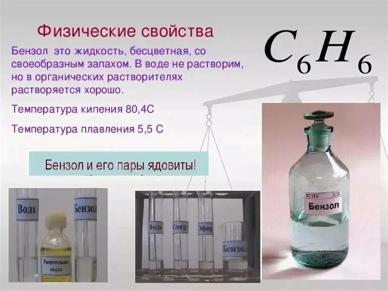 Водород плохо или хорошо растворяется в воде. Физические свойства бензола. бензол жидкость. бензол растворяется в воде. физические св ва бензола.