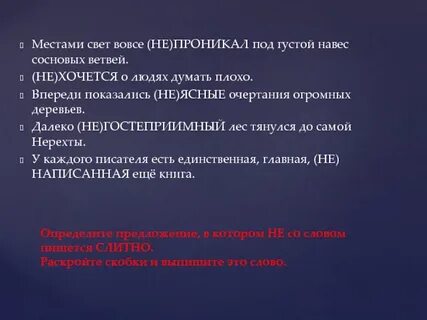 Далеко не гостеприимный лес