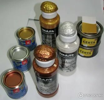 Краски серебро и золото