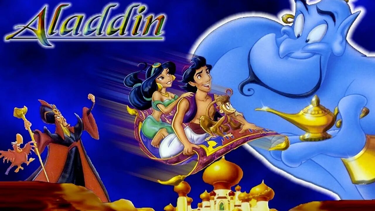 Алладин на английском с английскими субтитрами. Aladdin and the Magic Lamp.