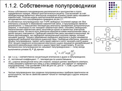 Собственные полупроводники