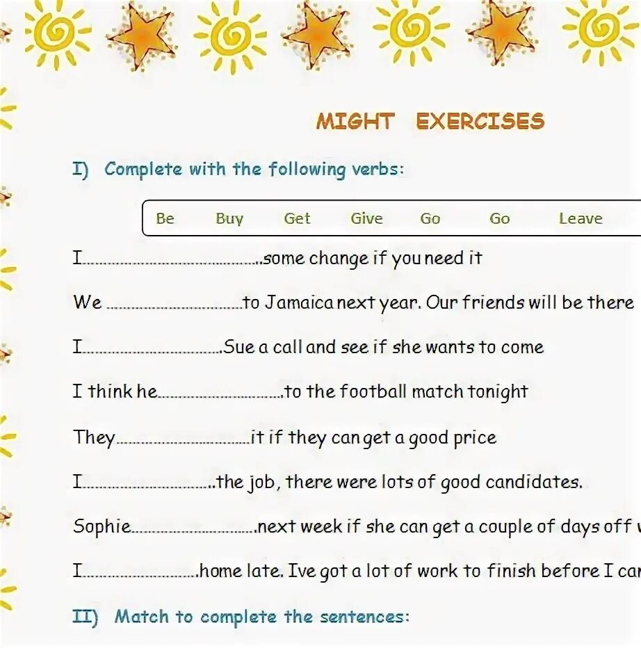 Might worksheet. Модальный глагол might упражнения. Упражнения на might could. Will might упражнения. May задания.