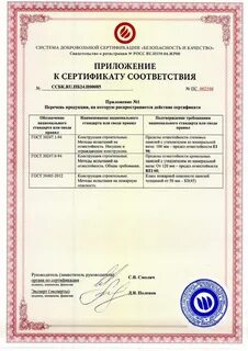 Сэндвич сертификат
