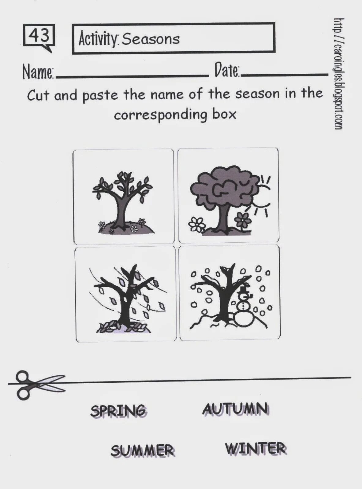 Seasons Vocabulary for Kids. Seasons and activities Worksheets. Winter Spring Summer autumn Worksheets. Caroingles.blogspot. Seasons activities