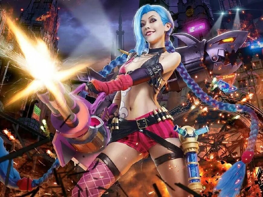 Джинкс косплей. Джинкс League of Legends Cosplay. Jinx League of Legends косплей. Косплей Джинкс из League of Legends. Jinx cosplay