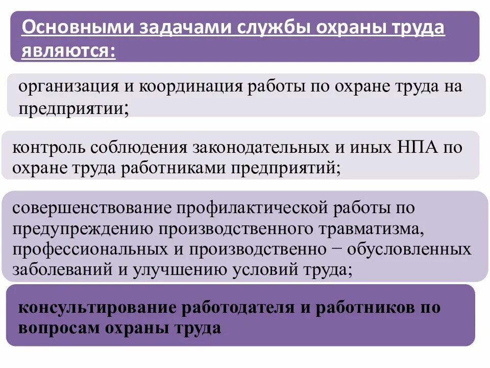 Статус и подчиненность службы охраны труда организации. Основные задачи охраны труда. Основные задачи по охране труда. Основные принципы по охране труда. Задачи службы охраны труда.