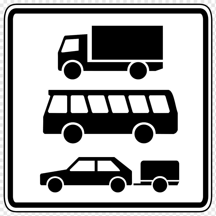 Знаки автотранспорта