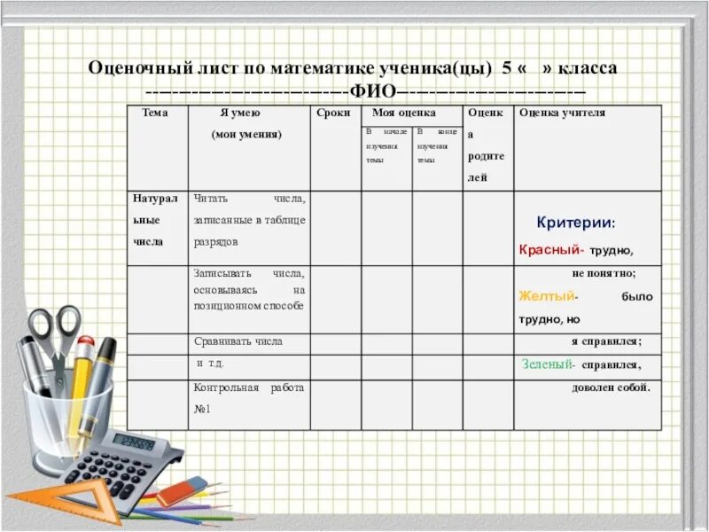 Лист ученики. Оценочный лист. Оценочный лист по математике. Оценочный лист ученика по математике. Оценочный лист начальная школа.