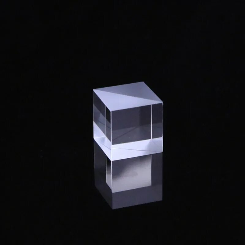 Призма 50. Оптическое стекло x-cube, дихроический куб. призма кубик стеклянный. светоделительный куб. стеклянный куб полнотелый.