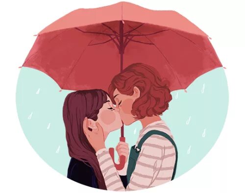 Rain lesbian. ЛГБТ арты девушки. Мультяшные пары. Влюбленные арт. Милые картиночки для влюбленных.