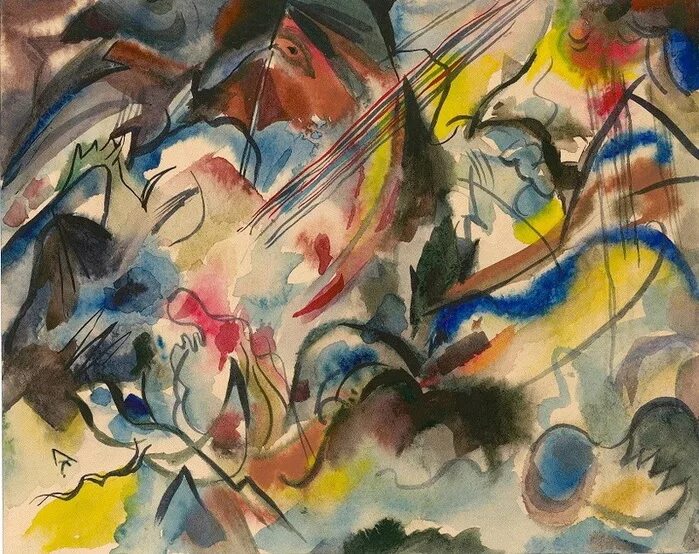 Композиция 6. Василий васильевич кандинский. Кандинский композиция 6 эрмитаж. 1913г. Композиция vi.