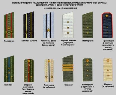 Погоны прапорщика расстояние