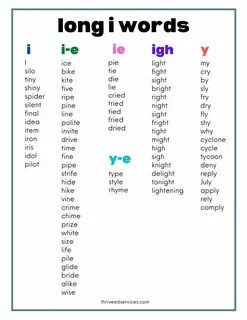 Long words