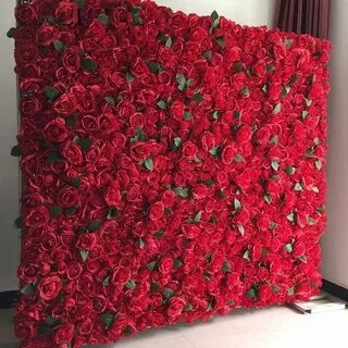Стена из цветов