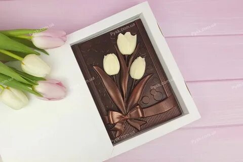 Тюльпаны из шоколада