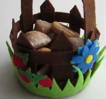 Корзина из фетра