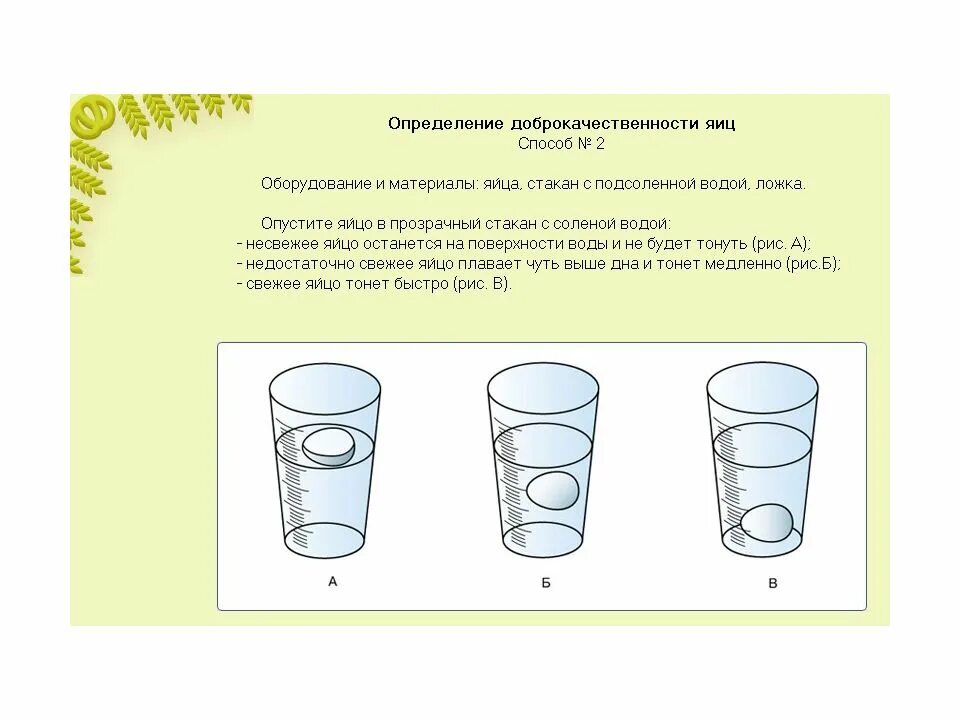 Sposob opredelenij dobrokacestvenosti jaic. Определение доброкачественности яиц. Методы определения доброкачественности яиц. Таблица определения доброкачественности яиц. Яйца плавают на поверхности воды