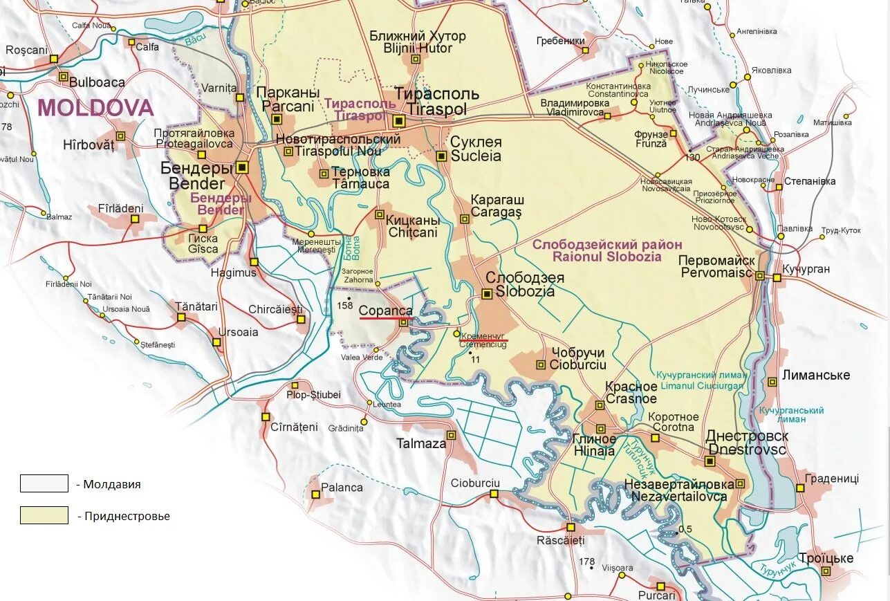 Карта Молдовы и Приднестровья. Приднестровья карта Приднестровья. Молдова - Приднестровская Республика на карте. Показать карту Молдавии и Приднестровья.