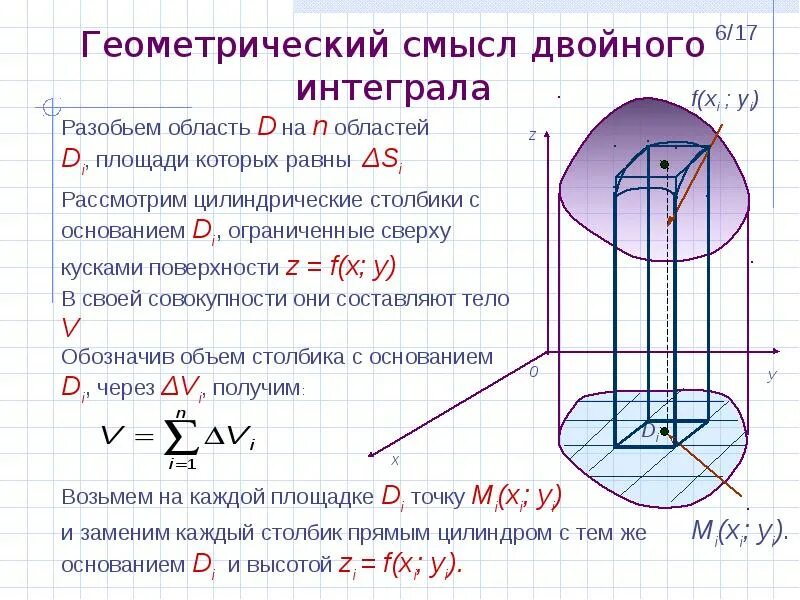 Геометрический смысл двойного интеграла. Геометрический смысл двойного интеграла определение. геометрический смысл и свойства двойного интеграла.. 6. геометрический смысл двойного интеграла. двойной интеграл геометрический смысл двойного интеграла.