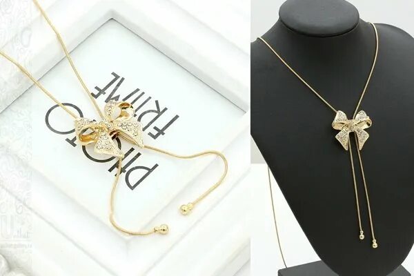 колье бантик