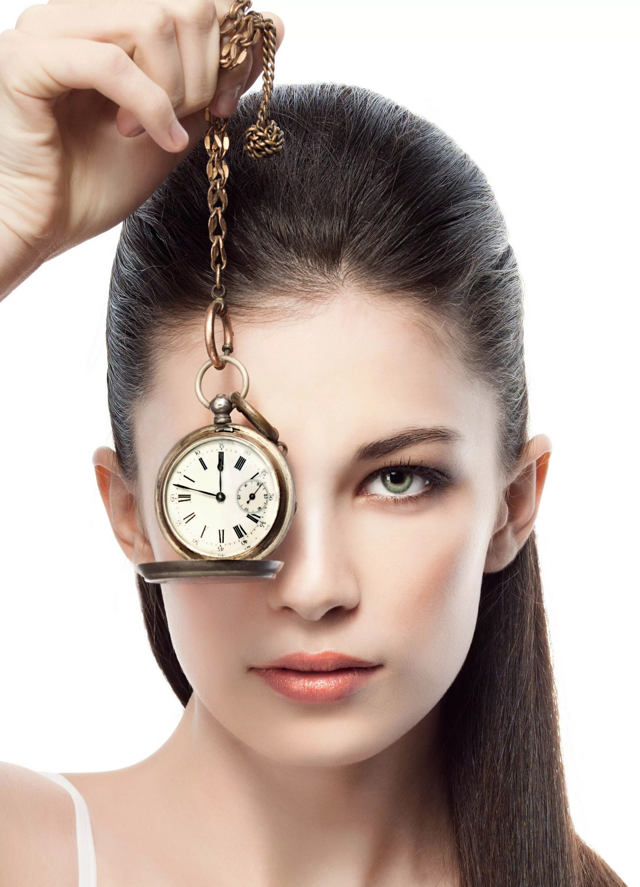 Woman hypnosis. Девушка и часы. Женщина с часами. Фотосессия с часами. Красивая женщина с часами.