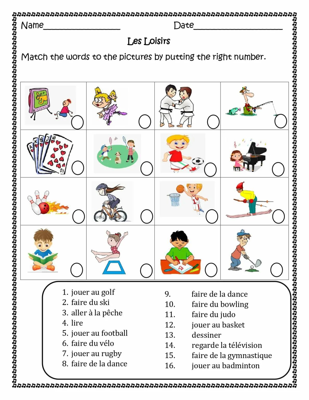 Faire jouer. Хобби на французском. les loisirs тема по французскому. faire worksheets. les loisirs des jeunes francais ответы.