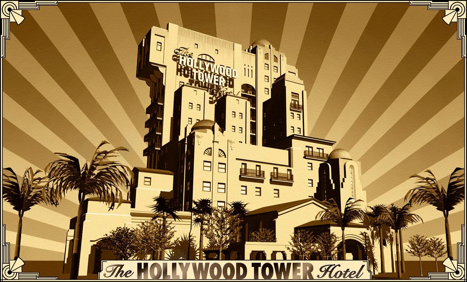 Башня дрю. Голливуд Тауэр. Hollywood Tower Hotel аттракцион. Hollywood Tower Диснейленд. Disneyland Tower of Terror Hollywood Hotel.