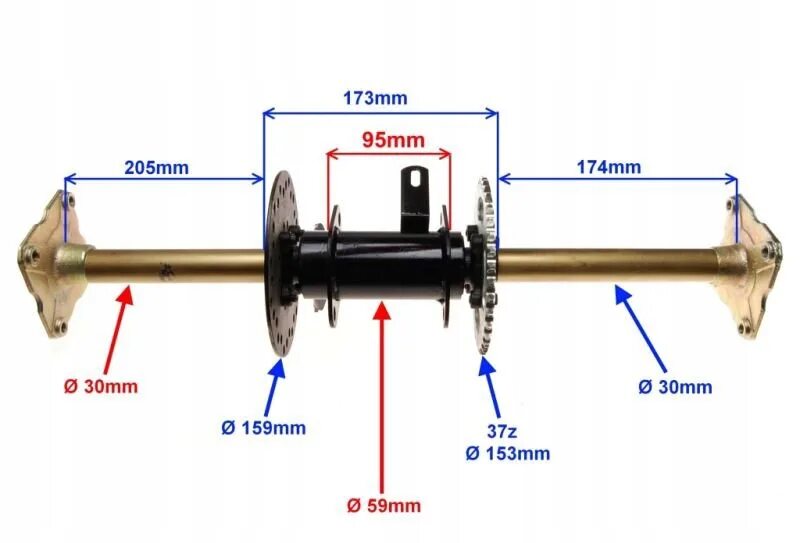 Купить ось квадроцикла. Ступица задней оси квадроцикла 110см3. Задняя ось квадроцикла Ирбис 150. Ось задняя atv250sb. Задняя ось квадроцикла 110 кубов.