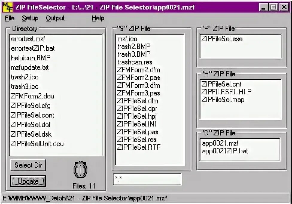 Delphi zip