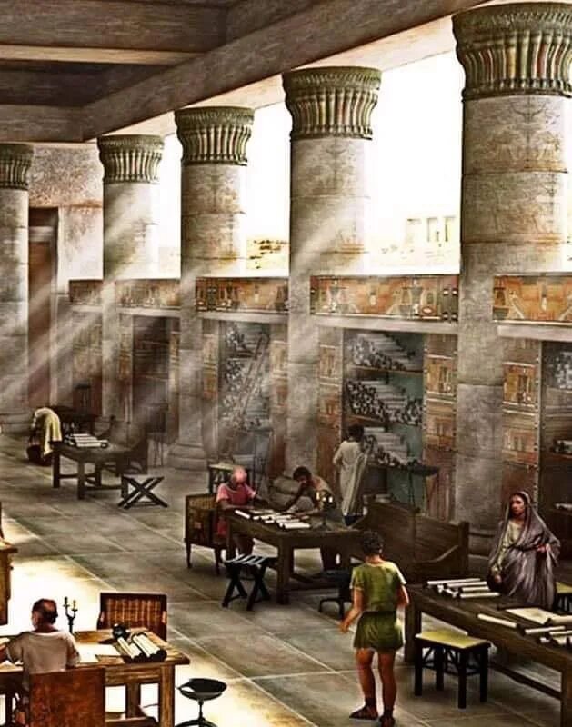 Александрийская библиотека находилась. Александрийская библиотека в Египте. Библиотека в Александрии египетской в древности. Александрийская библиотека Мусейон. Мусейон в Александрии египетской.
