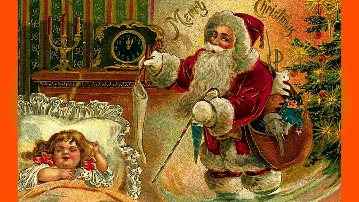 плакат старинный новый год санта. старинные изображения санта клауса. старинные изображения деда мороза. дед мороз винтаж. новогодние салфетки для декупажа.