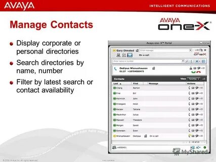 Avaya one x