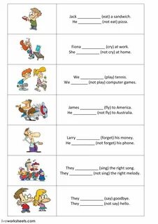 Presents worksheets for kids