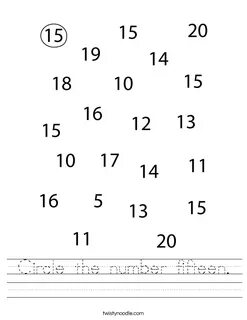 15 16 numbers