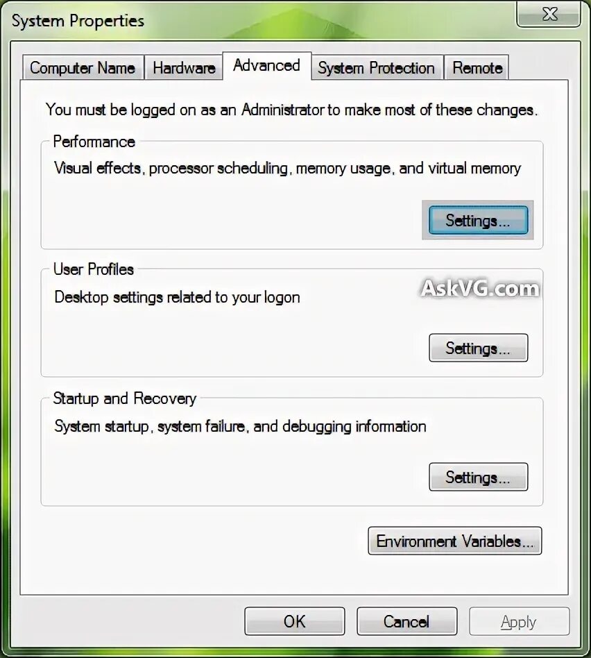 System properties