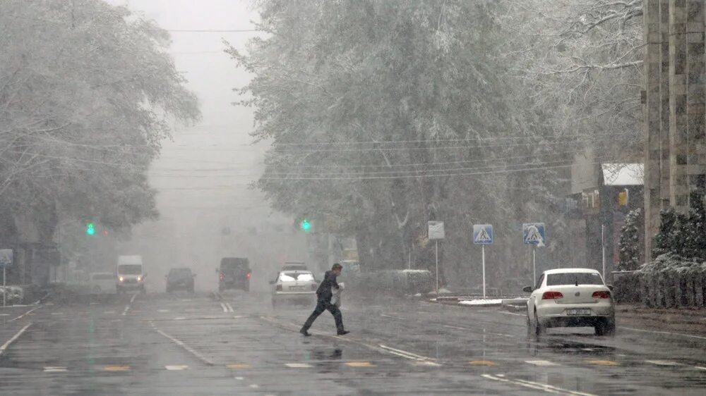 Ураган в Бишкеке. Сильный ветер в Бишкеке. Снегопад в Бишкеке. Дождь в Кыргызстане. Ураган в киргизии