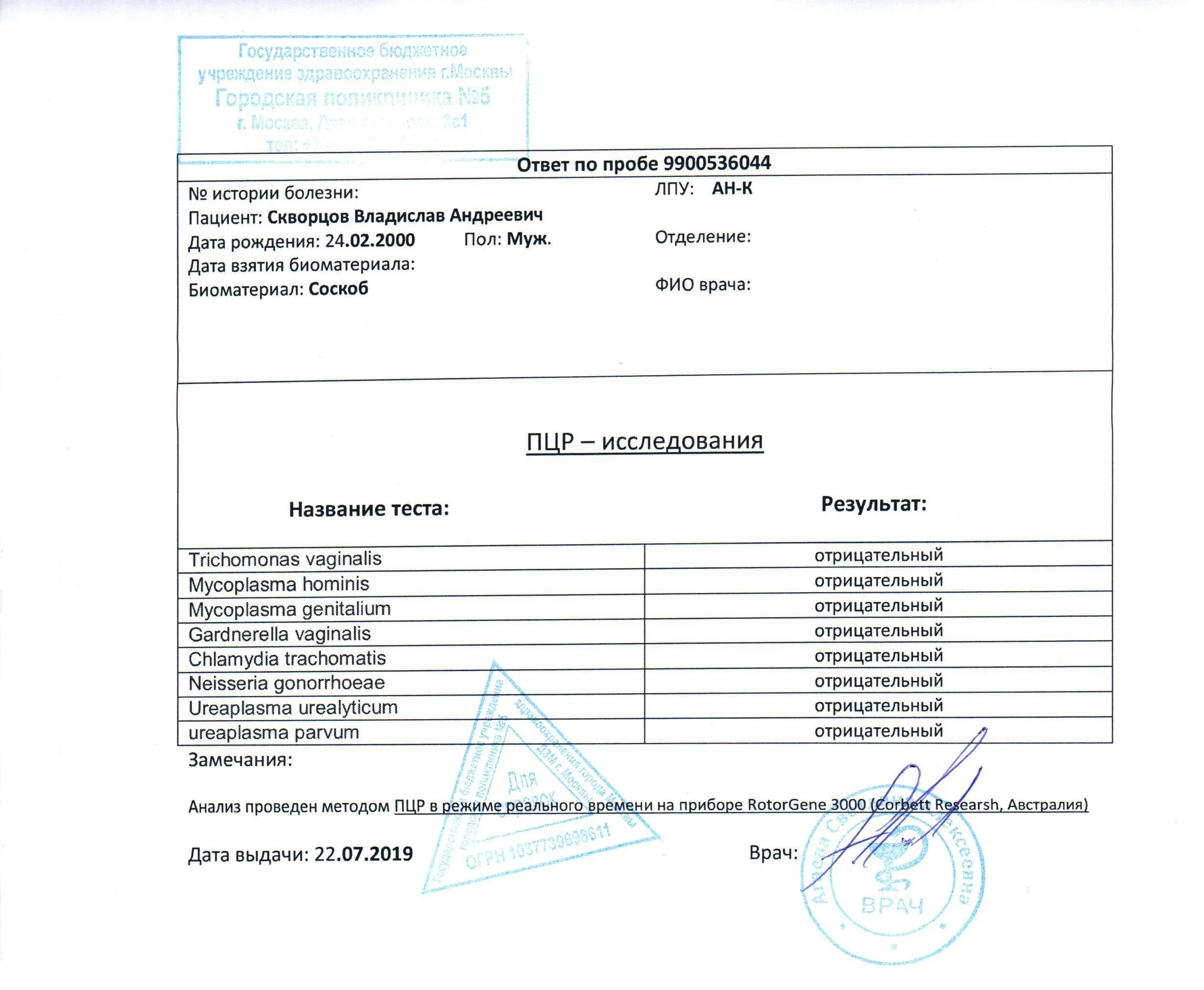 Анализ крови на скрытые инфекции. Справка о ПЦР тесте. Справка об отрицательном результате ПЦР-теста. Результат ПЦР исследования. ПЦР Результаты анализов.