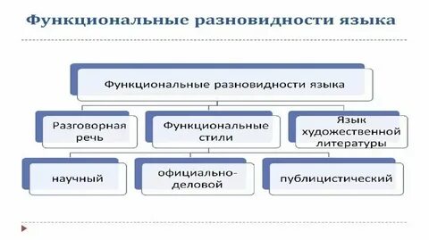 Тест определить функциональную разновидность языка