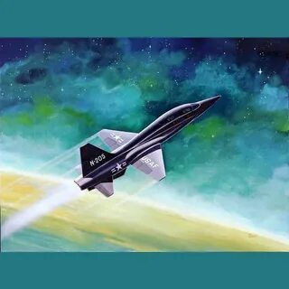 Flew into space