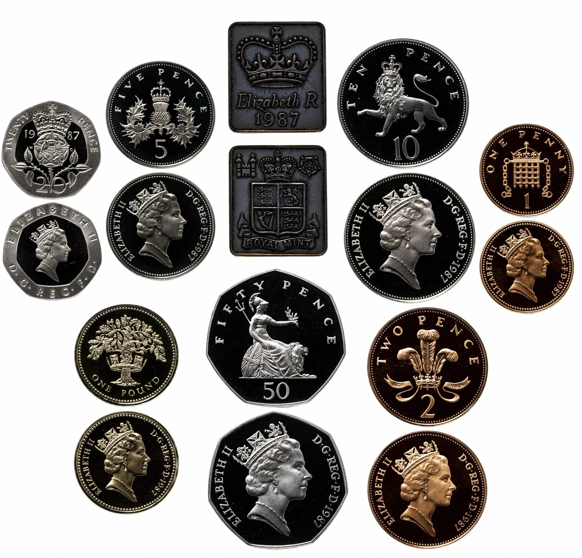 фунты великобритании монеты