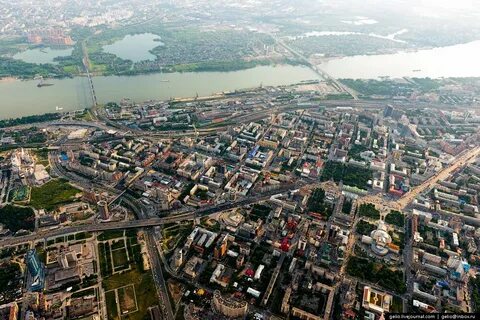 Новосибирск с птичьего полета