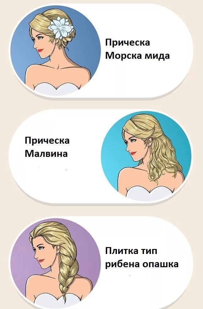 Прическа под вырез