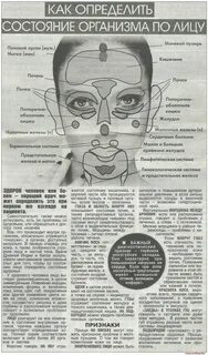 Определить органы по лицу