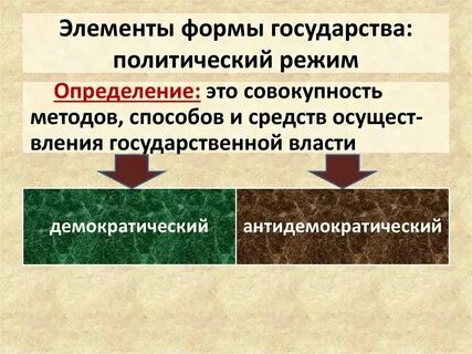 Форма государственного правления отличия