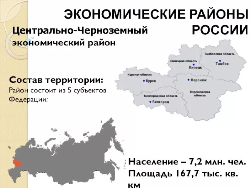 Перспективы развития черноземного района. Центрально-Чернозёмный экономический район площадь. Центр Центрально Черноземного экономического района России. Центрально Черноземный район субъекты на карте. Центрально-Чернозёмный экономический район состав.