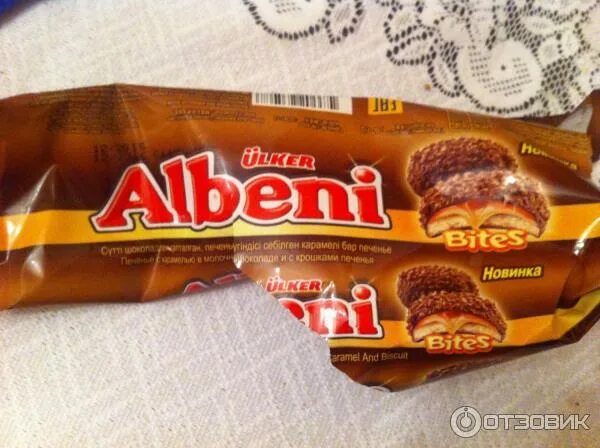 Отзыв о Печенье с карамелью Albeni Отличное дополнение к кофе!