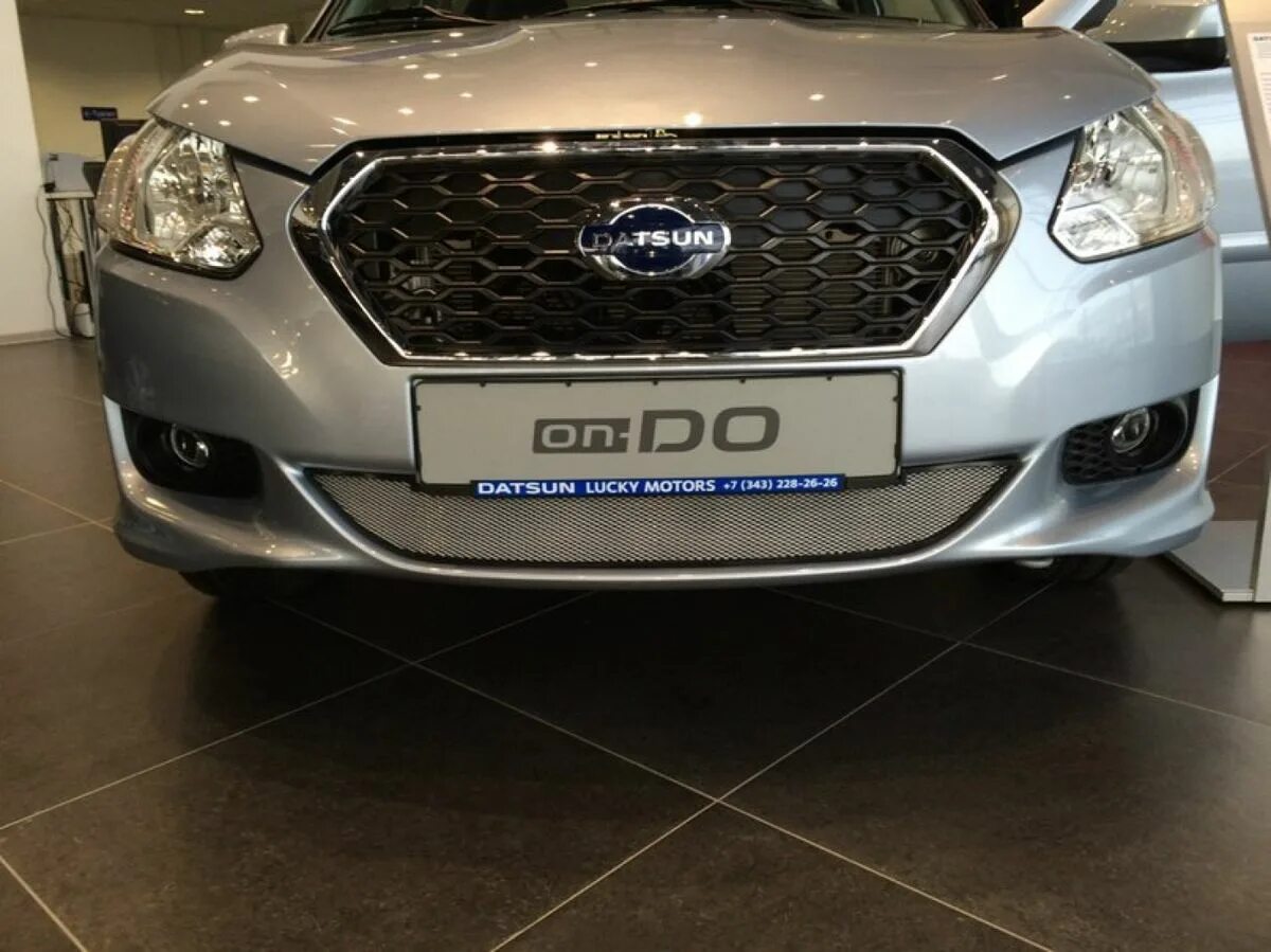 Решетка радиатора datsun on do. Datsun on-do 2014 решётка в бампер. хром решетки радиатора датсун он до. зимняя защита радиатора datsun on-do. утеплитель решетки радиатора датсун он до.