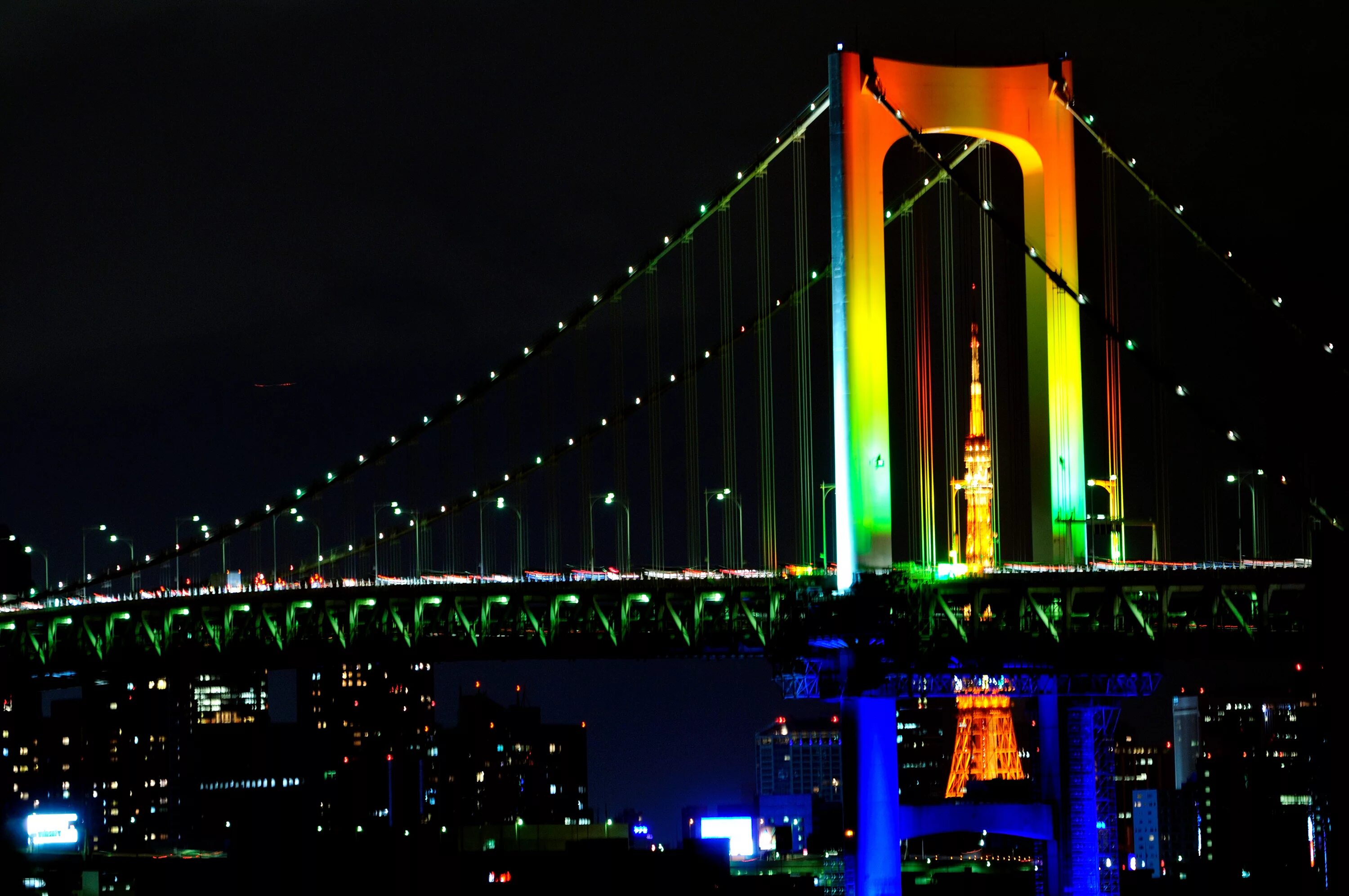 Мост эйтай токио. Радужный мост япония. Rainbow bridge. Радужный мост в японии остров одайба. Радужный мост в магонге, на тайване.